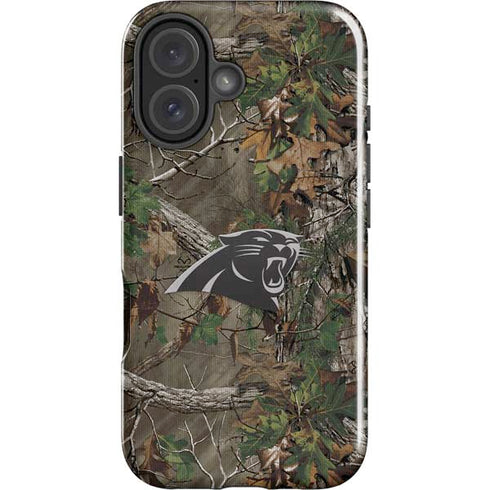NFL Carolina Panthers Realtree Xtra Green Camo iPhone 16 Impact Case