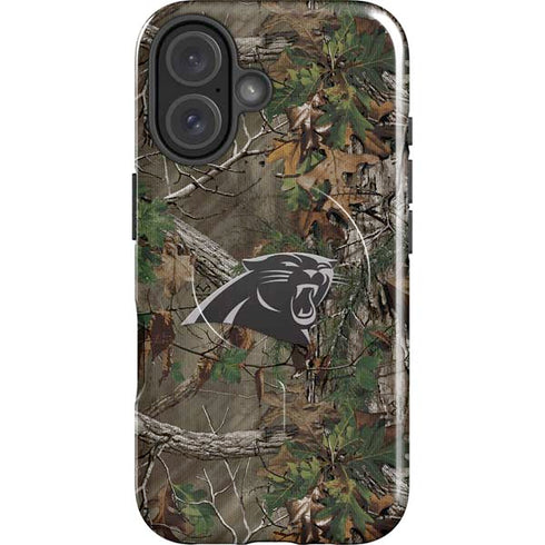 NFL Carolina Panthers Realtree Xtra Green Camo iPhone 16 Magsafe Impact Case