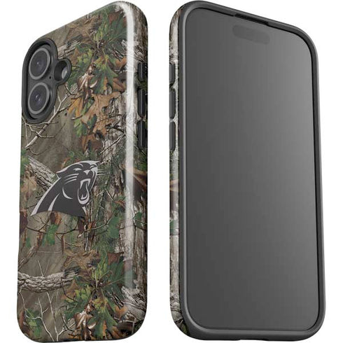 NFL Carolina Panthers Realtree Xtra Green Camo iPhone 16 Plus Impact Case
