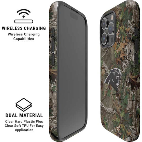 NFL Carolina Panthers Realtree Xtra Green Camo iPhone 16 Pro Max Magsafe Impact Case