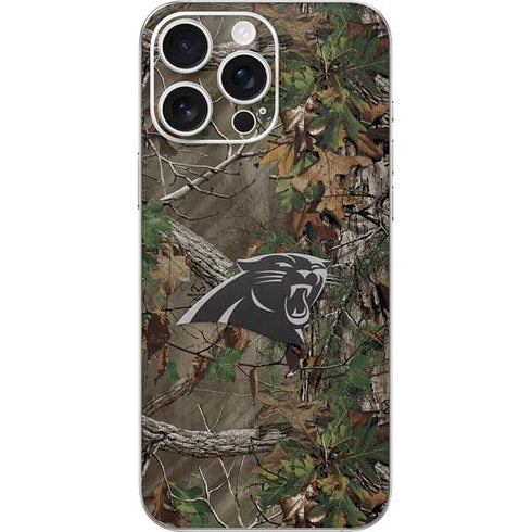 NFL Carolina Panthers Realtree Xtra Green Camo iPhone 16 Pro Max Skin