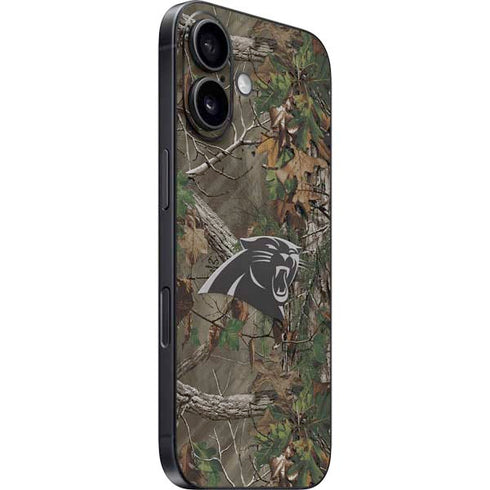 NFL Carolina Panthers Realtree Xtra Green Camo iPhone 16 Skin