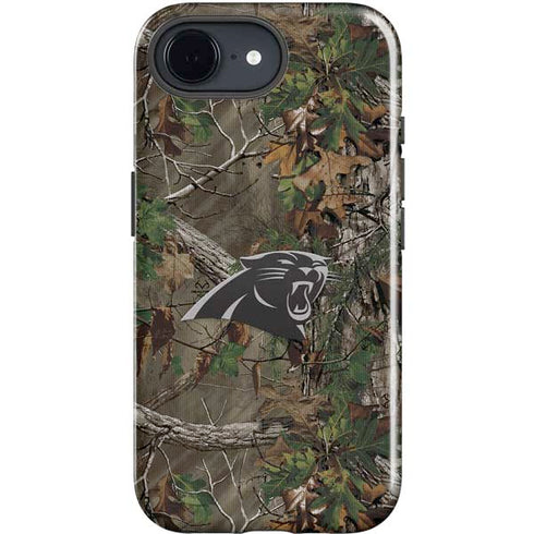 NFL Carolina Panthers Realtree Xtra Green Camo iPhone 16e Impact Case
