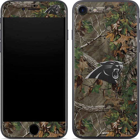NFL Carolina Panthers Realtree Xtra Green Camo iPhone 8 Skin