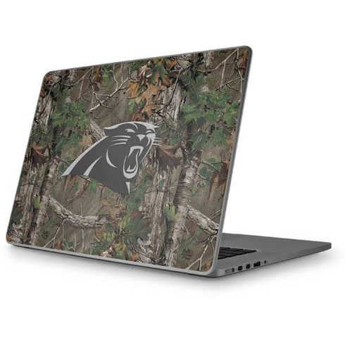 NFL Carolina Panthers Realtree Xtra Green Camo Apple MacBook Pro 17-inch Skin