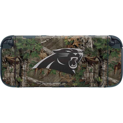 NFL Carolina Panthers Realtree Xtra Green Camo Nintendo Switch 2 (2025) with Joy-Con Skin