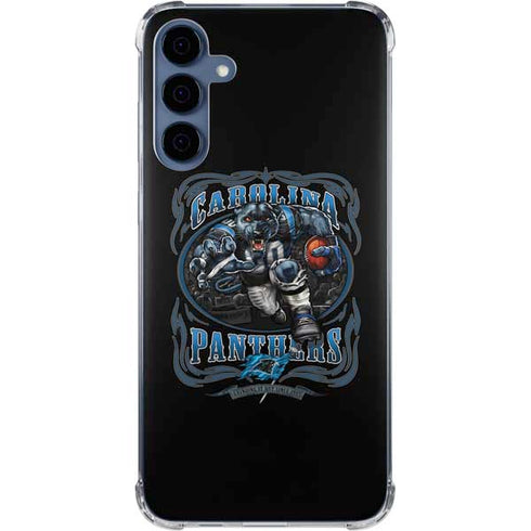 Liquid Blue NFL Carolina Panthers Running Back Galaxy A35 5G Clear Case
