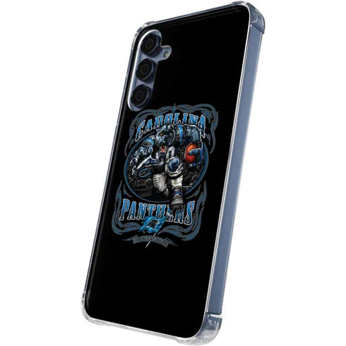 Liquid Blue NFL Carolina Panthers Running Back Galaxy A35 5G Clear Case