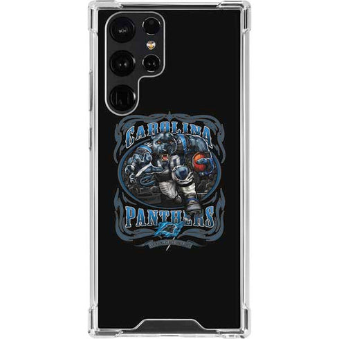 Liquid Blue NFL Carolina Panthers Running Back Galaxy S23 Ultra Clear Case