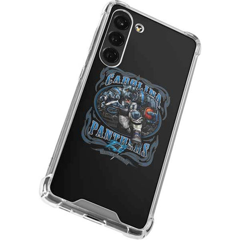 Liquid Blue NFL Carolina Panthers Running Back Galaxy S24 FE Clear Case