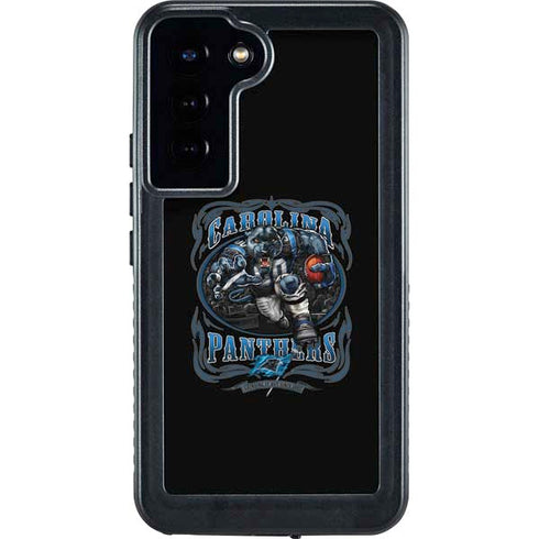 Liquid Blue NFL Carolina Panthers Running Back Galaxy S24 Plus Waterproof Case