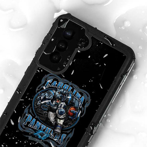 Liquid Blue NFL Carolina Panthers Running Back Galaxy S24 Plus Waterproof Case