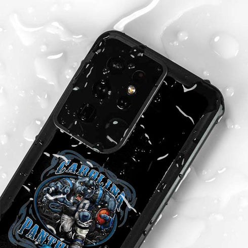 Liquid Blue NFL Carolina Panthers Running Back Galaxy S24 Ultra Waterproof Case