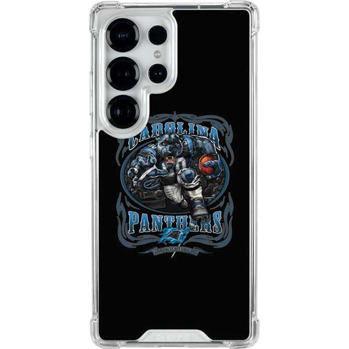 Liquid Blue NFL Carolina Panthers Running Back Galaxy S25 Ultra Clear Case