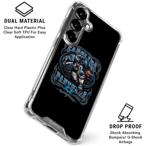 Liquid Blue NFL Carolina Panthers Running Back Galaxy S26 Clear Case