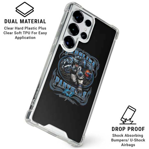 Liquid Blue NFL Carolina Panthers Running Back Galaxy S26 Ultra Clear Case