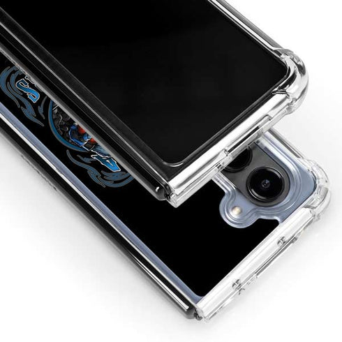 Liquid Blue NFL Carolina Panthers Running Back Galaxy Z Fold5 5G Clear Case