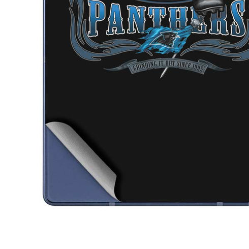 Liquid Blue NFL Carolina Panthers Running Back Galaxy Z Fold6 Skin