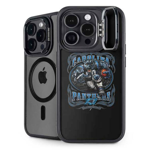 Liquid Blue NFL Carolina Panthers Running Back iPhone 14 Pro Max Kickstand Case