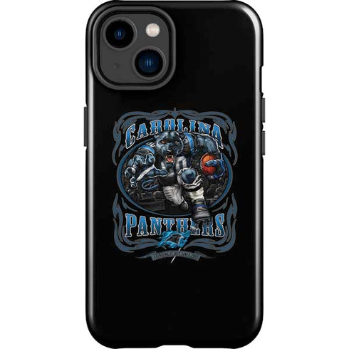 Liquid Blue NFL Carolina Panthers Running Back iPhone 15 Impact Case