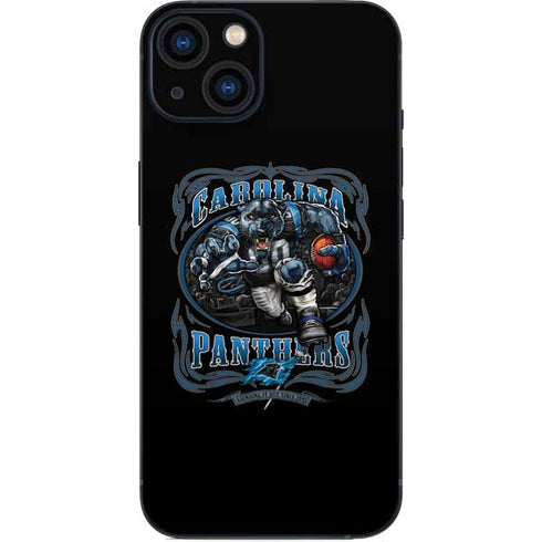 Liquid Blue NFL Carolina Panthers Running Back iPhone 15 Skin