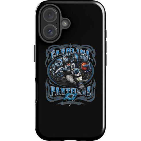 Liquid Blue NFL Carolina Panthers Running Back iPhone 16 Plus Impact Case