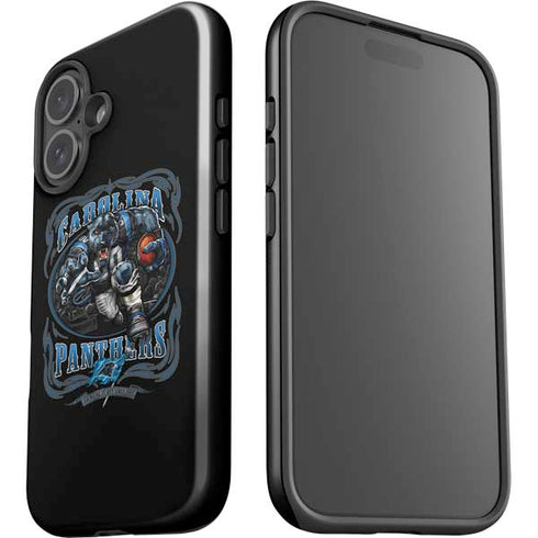 Liquid Blue NFL Carolina Panthers Running Back iPhone 16 Plus Impact Case