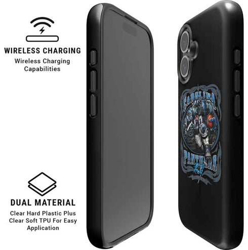 Liquid Blue NFL Carolina Panthers Running Back iPhone 16 Plus Magsafe Impact Case