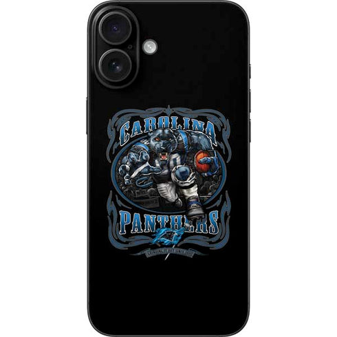 Liquid Blue NFL Carolina Panthers Running Back iPhone 16 Plus Skin