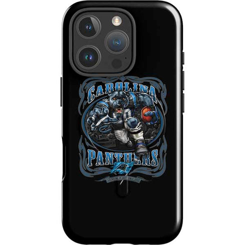 Liquid Blue NFL Carolina Panthers Running Back iPhone 16 Pro Magsafe Impact Case