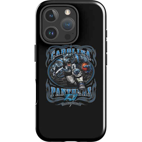 Liquid Blue NFL Carolina Panthers Running Back iPhone 16 Pro Max Impact Case