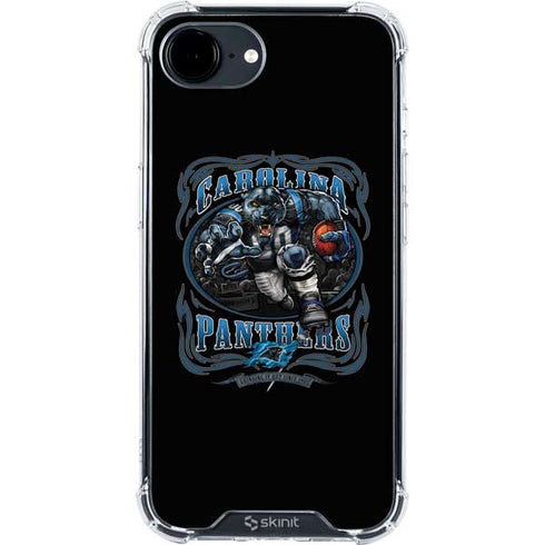 Liquid Blue NFL Carolina Panthers Running Back iPhone 16e Clear Case