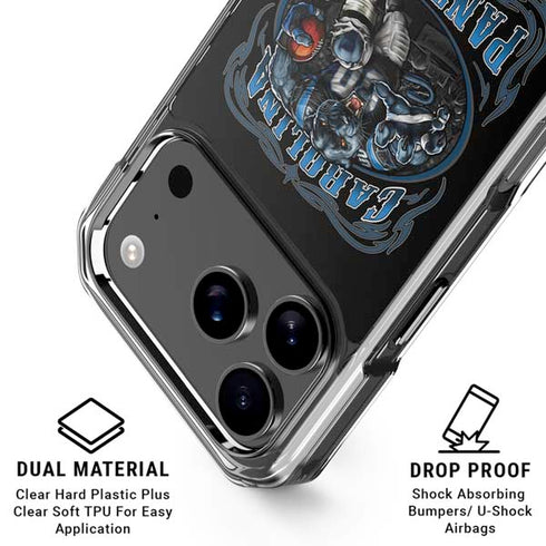 Liquid Blue NFL Carolina Panthers Running Back iPhone 18 Pro Clear Case