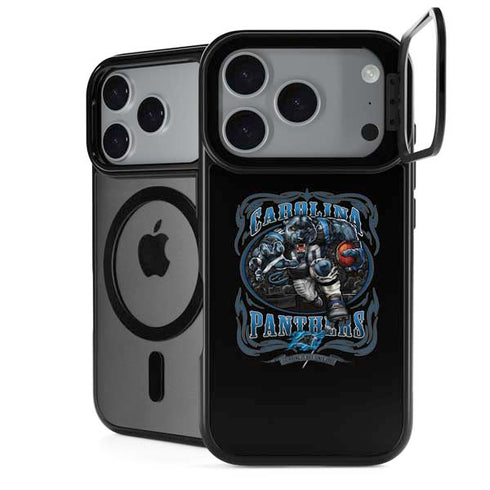 Liquid Blue NFL Carolina Panthers Running Back iPhone 18 Pro Kickstand Case