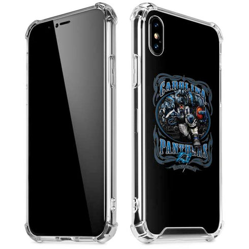 Liquid Blue NFL Carolina Panthers Running Back iPhone X/XS Clear Case