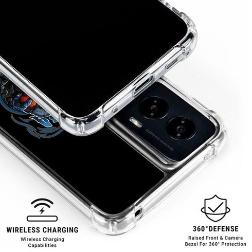 Liquid Blue NFL Carolina Panthers Running Back Moto G Power 5G (2024) Clear Case