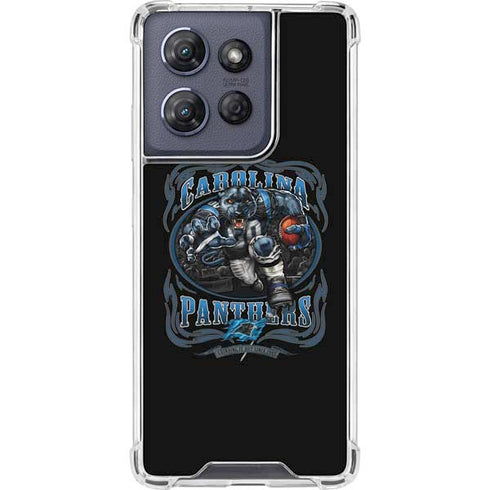 Liquid Blue NFL Carolina Panthers Running Back Moto G Power 5G (2025) Clear Case