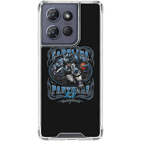 Liquid Blue NFL Carolina Panthers Running Back Moto G Stylus 5G (2025) Clear Case