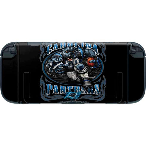 Liquid Blue NFL Carolina Panthers Running Back Nintendo Switch 2 (2025) with Joy-Con Skin
