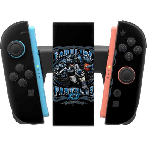 Liquid Blue NFL Carolina Panthers Running Back Nintendo Switch 2 (2025) Joy-Con Controller Skin