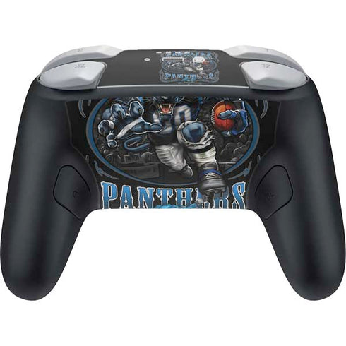 Liquid Blue NFL Carolina Panthers Running Back Nintendo Switch 2 (2025) Pro Controller Skin