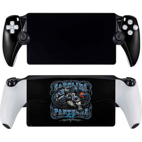 Liquid Blue NFL Carolina Panthers Running Back PlayStation Portal Remote Player Skin