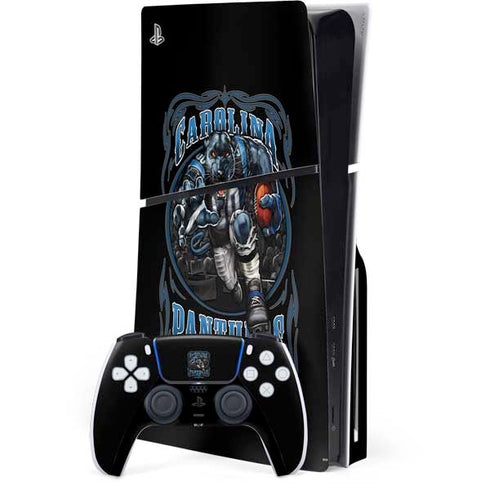 Liquid Blue NFL Carolina Panthers Running Back PlayStation PS5 Skins