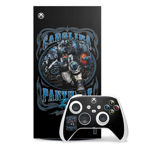 Liquid Blue NFL Carolina Panthers Running Back Xbox Series X Skins