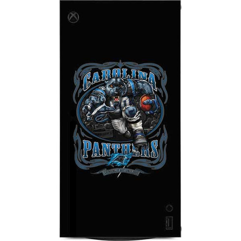Liquid Blue NFL Carolina Panthers Running Back XBox Series X Digital Edition Console Skin