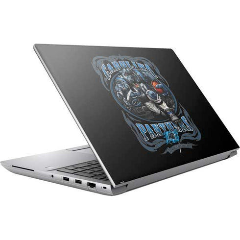 Liquid Blue NFL Carolina Panthers Running Back HP ZBook Fury 16 G10 Skin