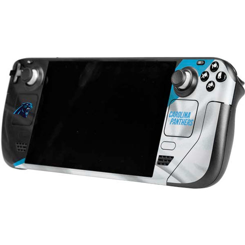NFL Carolina Panthers Steam Deck Handheld Gaming Computer OLED Skin