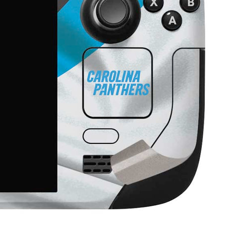 NFL Carolina Panthers Steam Deck Handheld Gaming Computer OLED Skin