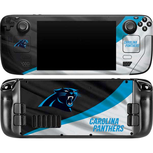 NFL Carolina Panthers Steam Deck Handheld Gaming Computer Skin