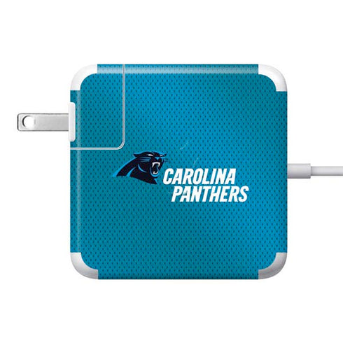 NFL Carolina Panthers Team Jersey 85W Power Adapter (15 and 17 inch MacBook Pro Charger) Skin